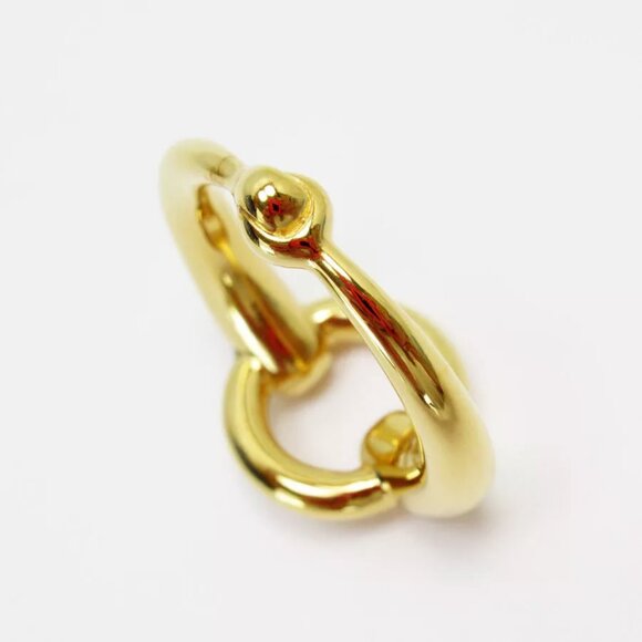 HERMES Scarf ring gold metal - Picture 4 of 6